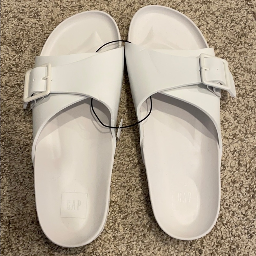 White Foam Slipons